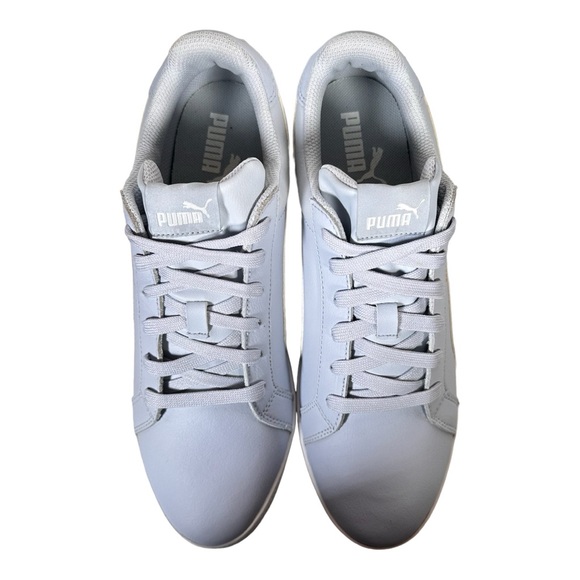 New Puma Smash Leather Halogen Light Blue Sneakers Women Size 11 Shoes - Picture 5 of 9